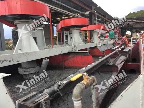 浮选现场 褐铁矿浮选机工作现场